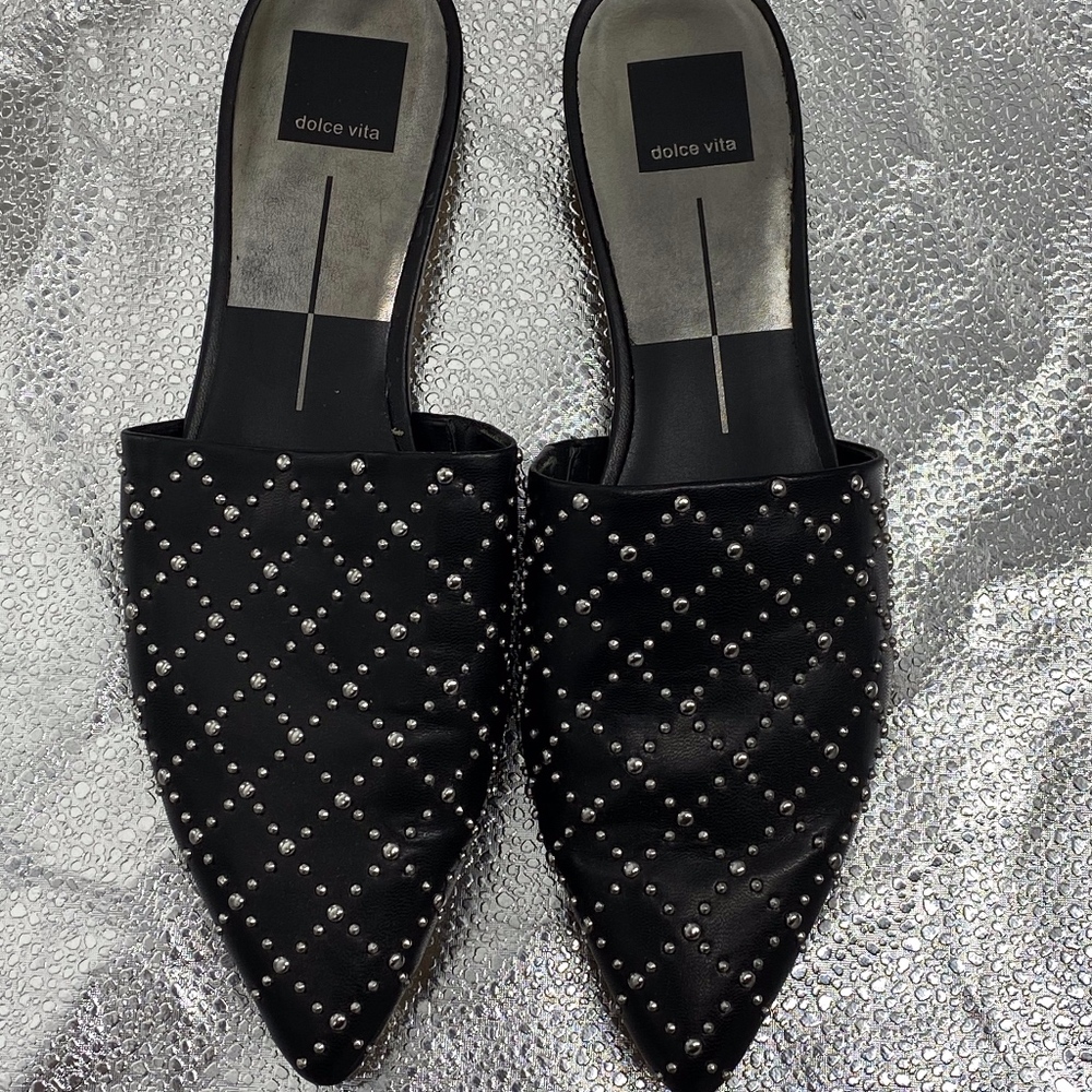 DOLCE VITA LEATHER SLIDES SIZE 9M